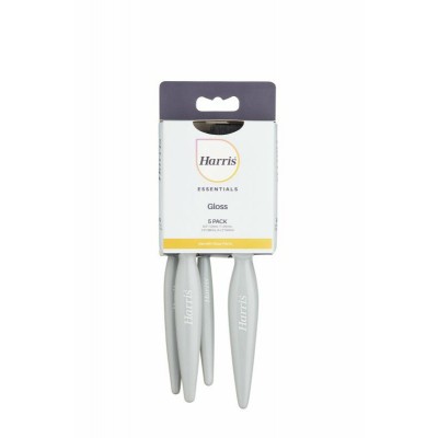 Harris Essentials Wood and Metal Gloss 5 Pack Paint Brushes