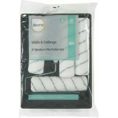 Harris Seriously Good Wall and Ceiling 4 Medium Pile Roller Set 230mm (9