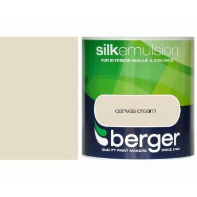 Berger Paints 2.5L Silk Emulsion Canvas Cream