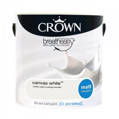 crown canvas white 2.5l matt