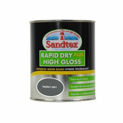 Sandtex Rapid Dry Gloss Smokey Grey 750ML Sandtex Rapid Dry Gloss Smokey Grey 750ML