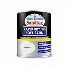 Sandtex Rapid Dry Satin Clay White 750Ml Sandtex Rapid Dry Satin Clay White 750Ml