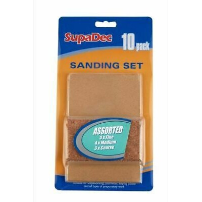 Supadec Assorted Sanding Set (10 Pack)