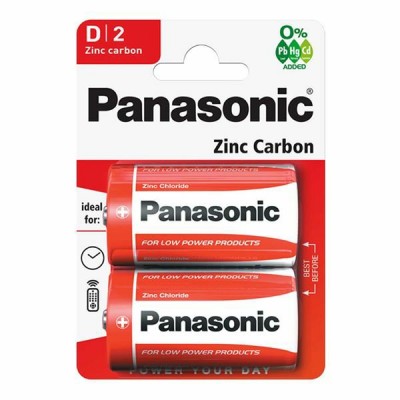 Panasonic Zinc D Size Battery 2 Pack