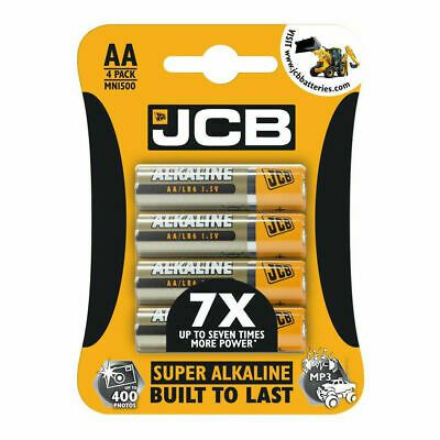 JCB AA Super Alkaline Batteries 4 Pack