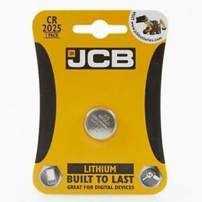 JCB CR2025 Lithium Coin Cell 1 Pack