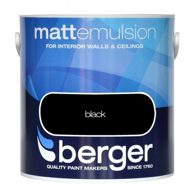 Berger Paints Matt Emulsion Black 2.5Lr