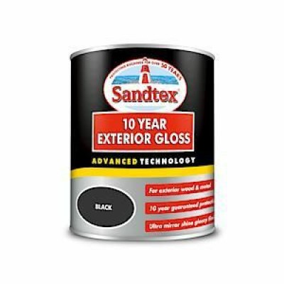 Sandtex 10 Year Exterior Gloss Black 750Ml