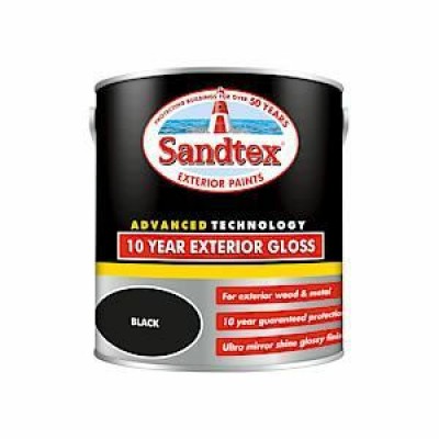 Sandtex 10 Year Exterior Gloss Black 2.5L Sandtex 10 Year Exterior Gloss Black 2.5L