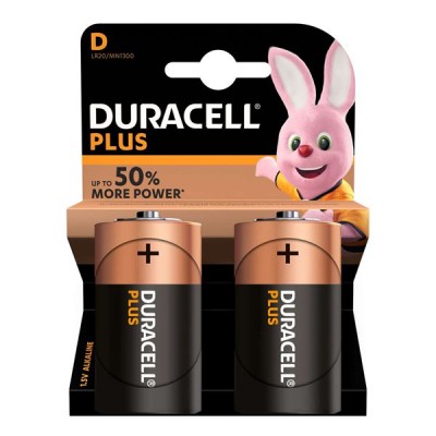 Duracell Plus Power D Size Battery 2 Pack