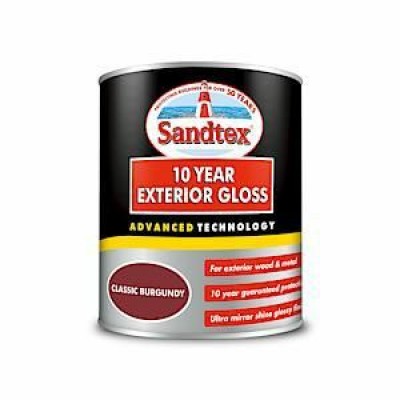 Sandtex 10 Year Exterior Gloss Classic Burgundy 750Ml