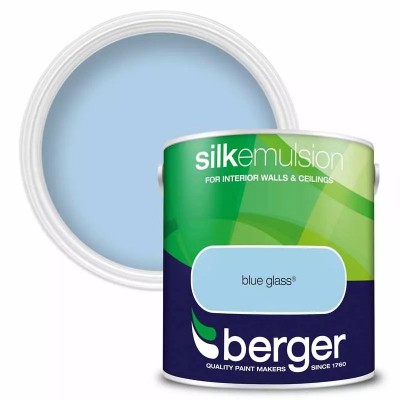 Berger Paints Silk Emulsion Paint Blue Glass 2.5L