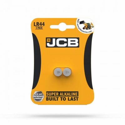 JCB LR44 Super Alkaline Coin Cell 2 Pack