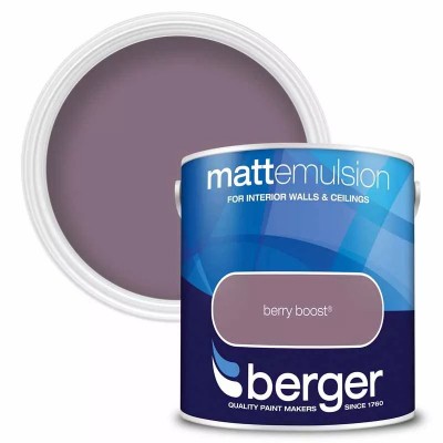 Berger Paints Matt Emulsion Paint Berry Boost 2.5L