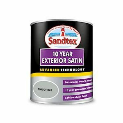 Sandtex 10 Year Exterior Satin Cloudy Day 750Ml Sandtex 10 Year Exterior Satin Cloudy Day 750Ml