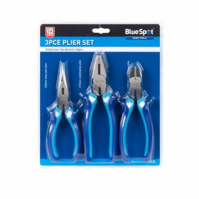BlueSpot 3 Piece Heavy Duty Pliers Set BlueSpot 3 Piece Heavy Duty Pliers Set