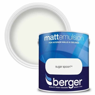 Berger Paints Matt Emulsion Paint Sugar Spoon 2.5L Berger Paints Matt Emulsion Paint Sugar Spoon 2.5L
