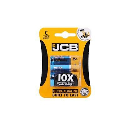 JCB Ultra Alkaline C Battery 2 Pack
