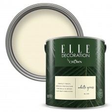 elle by crown matt paint 2.5L WHITE GRASS