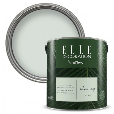 elle by crown matt paint 2.5L SILVER SAGE