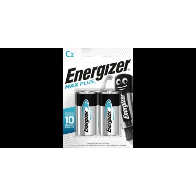 Energizer Max Plus LR14 C Alkaline Batteries 2 Pack